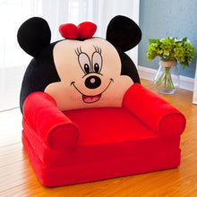 Load image into Gallery viewer, Only Cover NO Filling Cartoon Crown Seat Puff Skin Cover for Toddler Children Sofa Folding Baby Kids Best Gifts