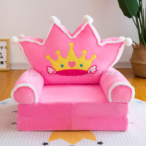 Disassembled Washed Kids Sofa Fashion Children Sofa Folding Cartoon Cute Baby Mini Sofa Kindergarten Baby Seat Sofa with Filling