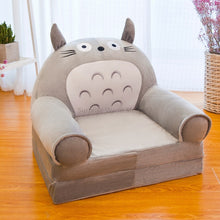 Load image into Gallery viewer, Only Cover NO Filling Cartoon Crown Seat  Puff Skin Cover for  Toddler Children Sofa Folding Baby Kids Best Gifts
